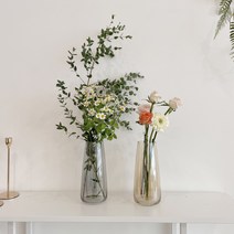 오로라 화병 인테리어 꽃병 수경 유리화병 투명 홀로그램, C 엠보싱 오로라