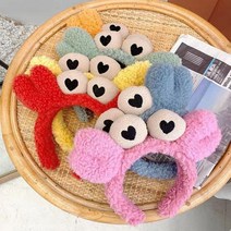 체육대회 반티 졸업사진 단체 행사 인싸 틱톡 소품 꽃게 동물 머리띠 생일 파티 놀이공원, 빨강