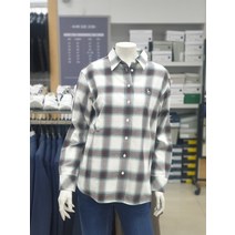 HAZZYS LADIES / [20FW] 아이보리 체크 면혼방 긴팔셔츠 HSSH0D004IV(1357509)