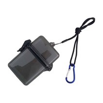 캠핑 항해를 위한 1pc 방수 스노클링 건조 컨테이너 및 Carabiner, 회색, 플라스틱