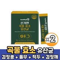 곡물효소 유산균 15종 발효 곡물 소화 효소 유산균 멀티바이오 식약처 HACCP 인증, 2박스, 효소유산균 30포