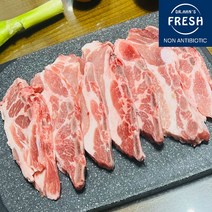 [도축 4일내 초신선] 닥터안스프레쉬 (냉장) 무항생제 한돈 LA 갈비 구이용, 1kg, 1개