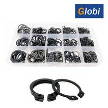 글로비 C형 스틸 스냅링 15종 500pcs 세트, 1개