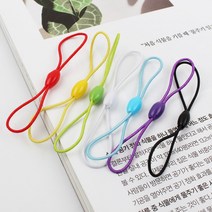 폰고리 핸드폰줄 스트랩 8자고무줄 휴대폰줄, 8자고무고리-핑크