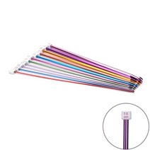 아프간바늘 목도리실 뜨개질 대바늘 세트 11pcs 2mm-8mm 10.6 "multicolourTunisian 아프가 니 스탄, 한개옵션0