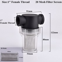 농업용 관수 액비 여과기 관수자재 외부 원통, 1개, 1인치 20메쉬