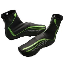 make speed 자전거신발 방풍 방수 커버 (자전거슈즈커버), 245~260mm, 블랙그린