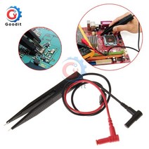계측기 smd smt chip test clip probe 디지털 멀티미터 tweezer 저항 커패시턴스 측정 fluke vichy, 없음