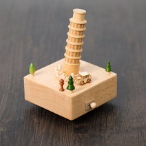 [젊은이마켓] 원목 나무 대만 오르골 우드오르골 (피사의사탑), 제품선택:대만 오르골 피사의 사탑