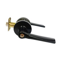 정화 도어락 문고리 현관문손잡이 목문레버(침실용) WIN20BK