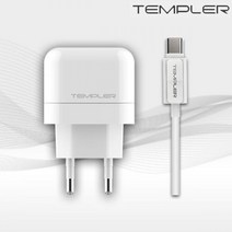 템플러 2.1A 가정용 충전기 USB 2포트 24핀 C타입용, 4개