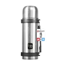 베네카사 써모스 스테인리스 스틸 보온병, Silver, 1L