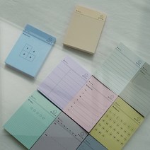 갓샵 데일리 메모패드 떡메 10type [스마일 smile 다꾸 떡메모지 단어장 모눈 공시생 떡매 떡제본 예쁜떡메], 상세설명 참조, 리뷰