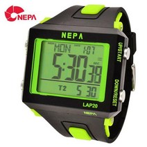 네파 NEPA 시계 빅페이스 N230 BK/G N230 BK/OR N230 BK/G 듀얼타임 랩메모리