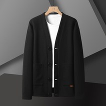 무지 니트 남성 입체 포켓 코트