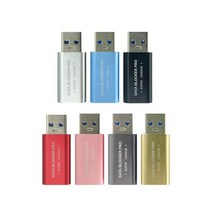 USB 데이터 차단기 빠른 충전 전용 3.0 동기화 주스 재킹 방지 거부 7 개, 01 산호 레드