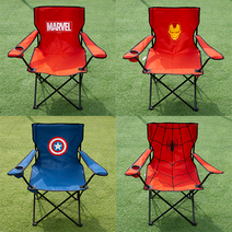 마블 캐릭터 로고 캠핑 팔걸이 의자 컵홀더, 캡틴아메리카, 1개