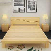 우드테라피 이스턴킹 라지킹 프레임 침대파운데이션 원목침대 현대 심플 1.8m침대 2인용, 07 40고보강형 원목 밴드 매트리스, 오류 발생시 문의 ( schuya21 )