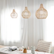 라탄 조명 커버 등갓