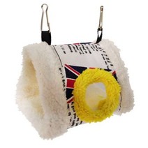 새 앵무새 둥지 부드러운 봉제 새 앵무새 해먹 따뜻한 애완 동물 동굴 케이지 텐트 장난감 집 작은 동물 용품 집, b