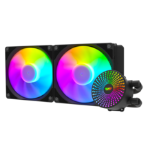 열교환기 커스텀수냉 Darkflash-DC240 백색 액체 Cpu 쿨러 4 핀 Pwm 3 5V 어드레서블 Argb 워터 인텔 및, 03 DC240-Black, 01 Black, 03 DC240-Black_01 Black