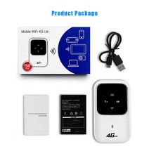 와이파이에그 휴대용와이파이 lte 라우터 데이터에그 포켓 4G LTE WiFi 중계기 신호 증폭기 네트워크 확장기 모바일 핫스팟 무선 Mifi 모뎀 SIM 카드 슬롯, [01] WHITE
