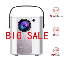 휴대용 빔프로젝터 캠핑용 극장 홈시어터 Google은 YouTube netflix android 10.0 홈 시어터용 프로젝터 5g wifi 4k 미니 스마트 리얼 1080p, 기본 버전 01