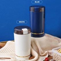 커피전동그라인더 원두 핸드그라인더 전동 핸드 전기 허브 너트 곡물, 없음, blue