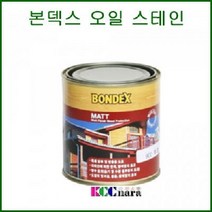 본덱스 오일스테인 375ml 실외 데크 방부 방습 목재보호, 살구