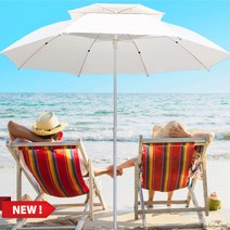 특대형 대형 2층 이단 파라솔 정원 낚시 야외 비치 그늘막, 특대형(270cm) 파라솔 일반형/아이보리
