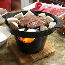 영데코 1인 미니화로 풀세트 가정용 캠핑 개인화로 고기불판 우드워머 혼밥 혼술, 01 미니화로 풀세트