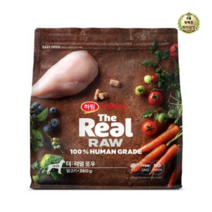 라이브잇 하림더리얼 시니어 더리얼 로우 닭고기 강아지 건식사료, 13개, 360g, 닭