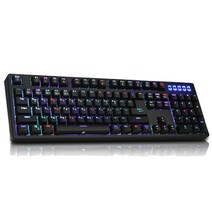 앱코 HACKER K6000 리얼 RGB 게이밍 한영 이중사출 키캡 카일축 키보드, 블랙 바디, 블랙 키캡
