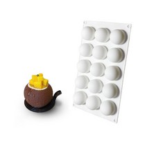 실리콘몰드 원형몰드 구슬몰드 볼몰드 15구 캔들몰드 베이킹몰드 초콜릿 석고방향제 비누몰드 레진몰드