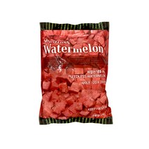베트남산 화채 빙수 2cm 다이스 씨없는 수박 1kg, 1개
