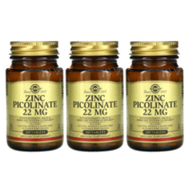 (1+2) 솔가 프리미엄 아연 피콜리네이트 22mg 100정 x 3팩