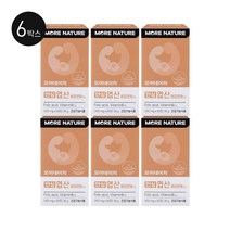 모어네이처 안심 엽산 400 비타민B 임산부 영양제 초기 임신 준비 90정 3개월분, 6box