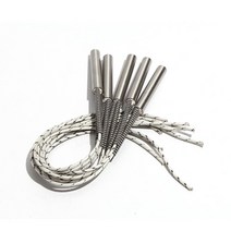 전기히터 난로 소모품 교체 5PCS 12mm 80 ~ 316SUS 관형 난방 파이프 110V/220V/380V 카트리지 히터 400W/4, 02 220V_05 460W 12x95mm(DxL)