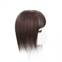 여성 여자 가발 앞머리 정수리가발 30cm 초코브라운 탑커버, 상세페이지 참조, 상세페이지 참조