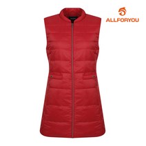 올포유 여성 중기장 다운 패딩 베스트 AWVEJ5332-415