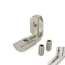 110pcs t 슬롯 l 형 알루미늄 프로파일 내부 코너 조인트 브래킷 패스너 eu 표준 3030 4040 4545 나사 포함, 1개 4040