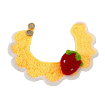 딸기니트 강아지 고양이 케이프 반려동물 스카프 목도리 뜨개옷 옷, XS