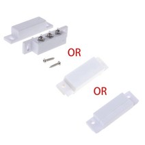 NC 없음 마그네틱 콘택트 스위치 도어 센서 유선 금속 롤러 셔터 도어 홈, 하얀색, 1개