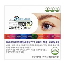 제일 루테인지아잔틴 20비타 60캡슐 고함량멀티비타민, 1개