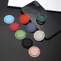 다파요 슬림 핸드폰 핑거링 고리링 휴대폰 스마트폰 홀더 그립톡, 블랙1P, 그린1P