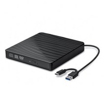C타입 USB 3.0 슬림 외장 DVD RW CD 라이터 드라이브 버너 휴대용 플레이어 노트북 PC용 광학, [01] A