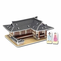 [KT알파쇼핑]기와집 초가집 건물 우드락 조립 모형 DIY 만들기, 초가집_W8D065A