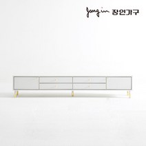 장인가구 데이지 모던 75인치 TV 티비다이 낮은 거실장 2100, 그레이, 그레이