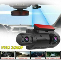 블랙박스 가성비2렌즈 자동차 비디오 레코더 HD1080P 대시캠 블랙 박스 3.0 인치 IPS 카메라 나이트 비전, 01 front-inside_02 32G