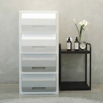 플라팜 스택킹 네임서랍장 유아서랍장 아기옷장 아이서랍장 플라스틱서랍장, 2단 그레이(뚜껑포함), 1개